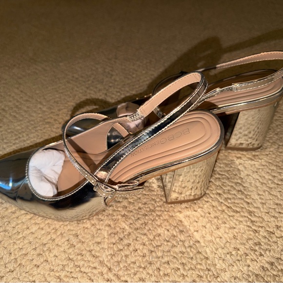 Silver Slingback Heels - Picture 4 of 8